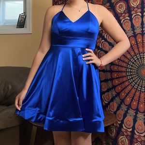 Bright Blue Cocktail Dress